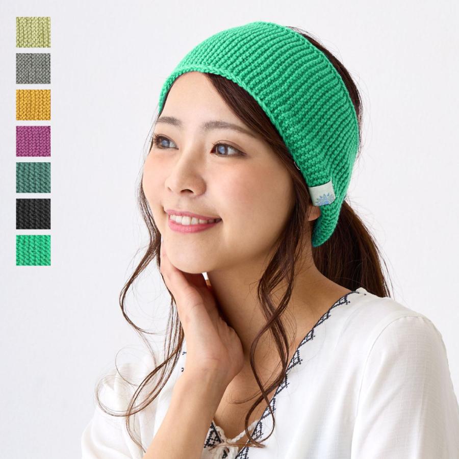 ヘアバンド 綿100% 柔らかニット ヘッドバンド ストレスフリーな被り