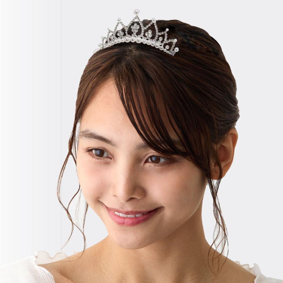 ミニ ティアラ 豪華 小さめ コームタイプ 卒業式 イベント 誕生日 ヘア