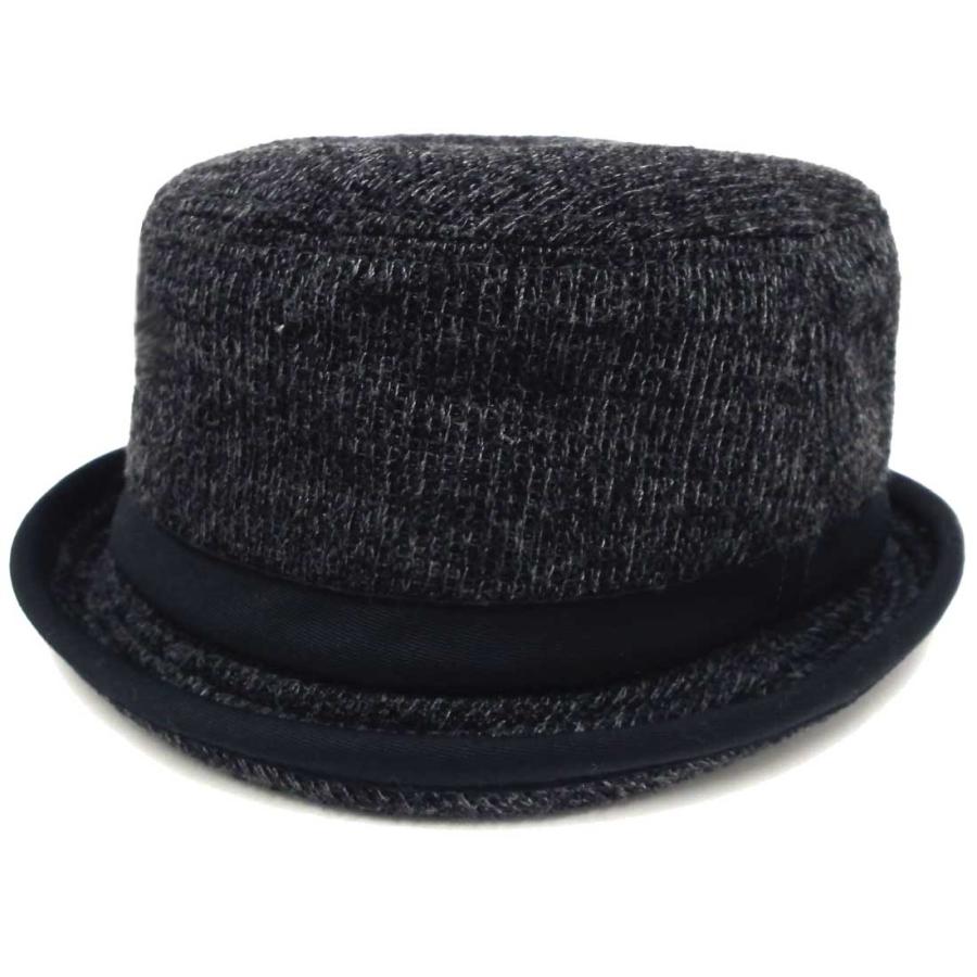 ポークパイハット メンズ 帽子 秋冬 ニット生地 57cm 60cm hat-1282