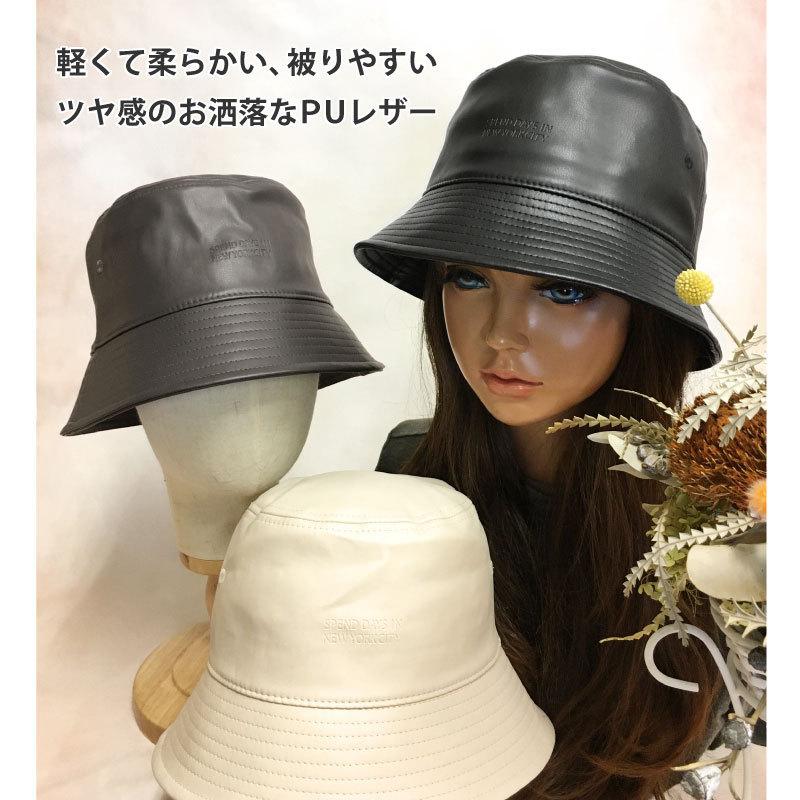 柔らかい PUレザーハット サイズ調節 レディース メンズ 帽子 軽量 hat