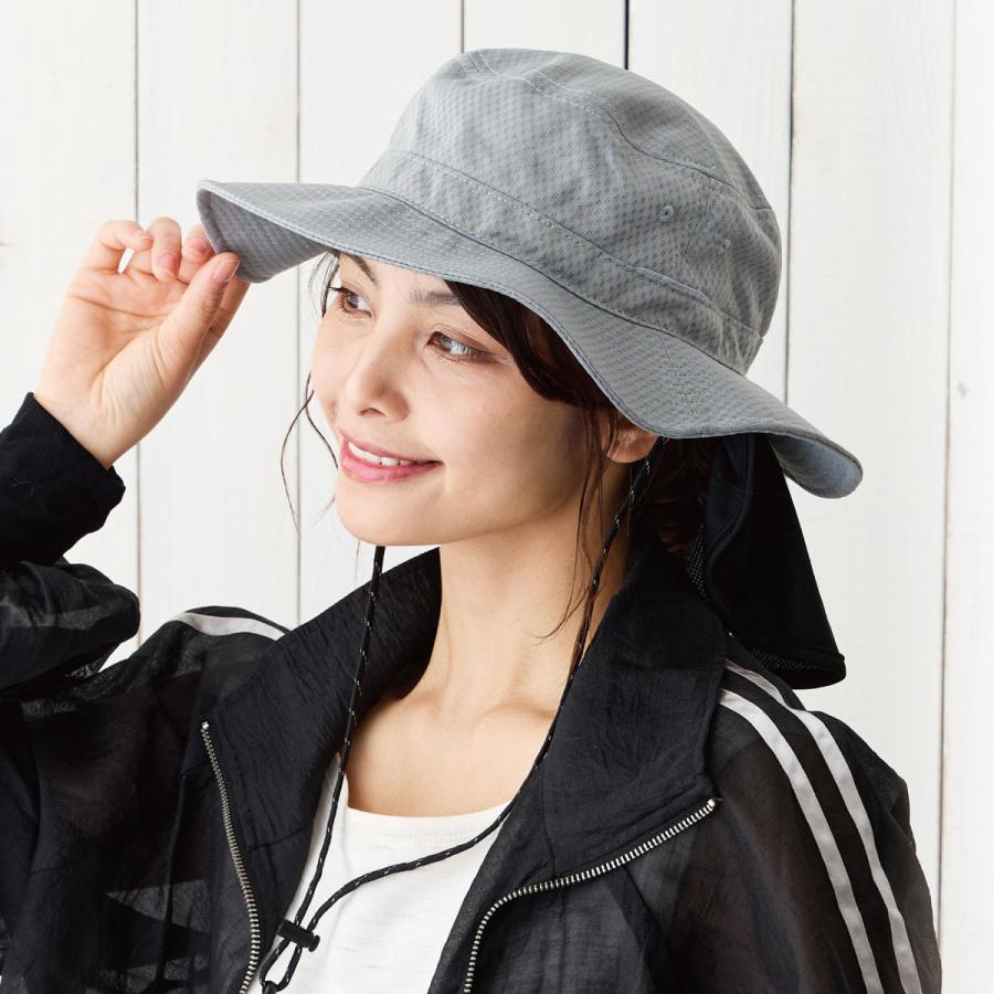 サファリハット 濡らして涼しい COOL KEEP ネックガード 暑さ対策 帽子