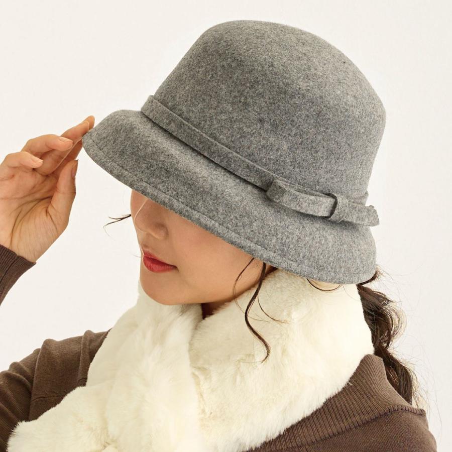 レトロ＆モダンなフエルト帽子 カサブランカ レディース 帽子 ハット