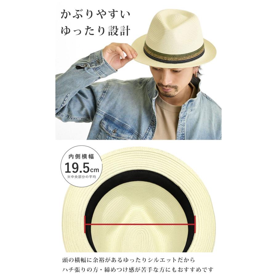 BIG 中折れハット 調節できる 帽子 57cm-62cm 幅広 ブレードハット