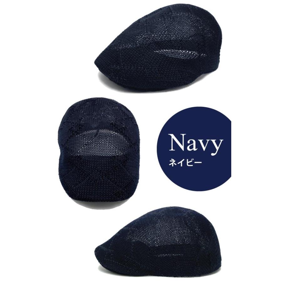 ハンチング帽 メンズ 帽子 透かし編み 56-58cm 通気性抜群 軽くて