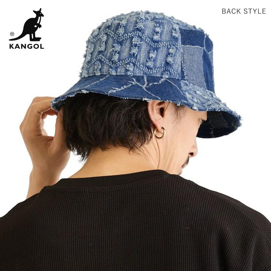 KANGOL（カンゴール） デニム 帽子 バケットハット Denim Mashup
