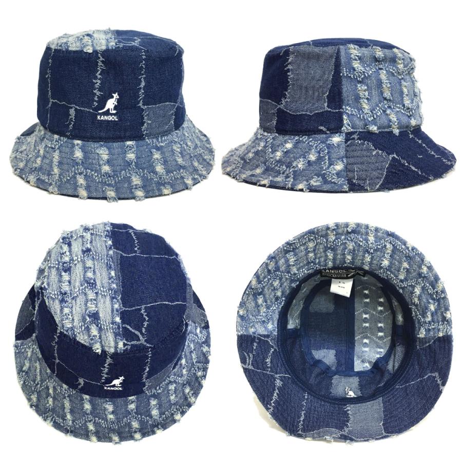 KANGOL（カンゴール） デニム 帽子 バケットハット Denim Mashup