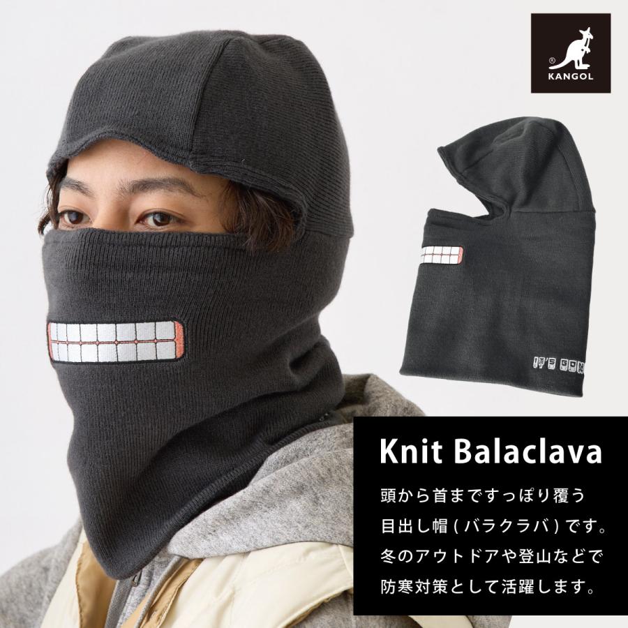 KANGOL バラクラバ 2way 防寒 目出し帽 メンズ 秋冬 暖かい