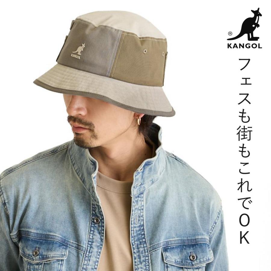 KANGOL（カンゴール） 帽子 バケットハット 綿 アシンメトリー