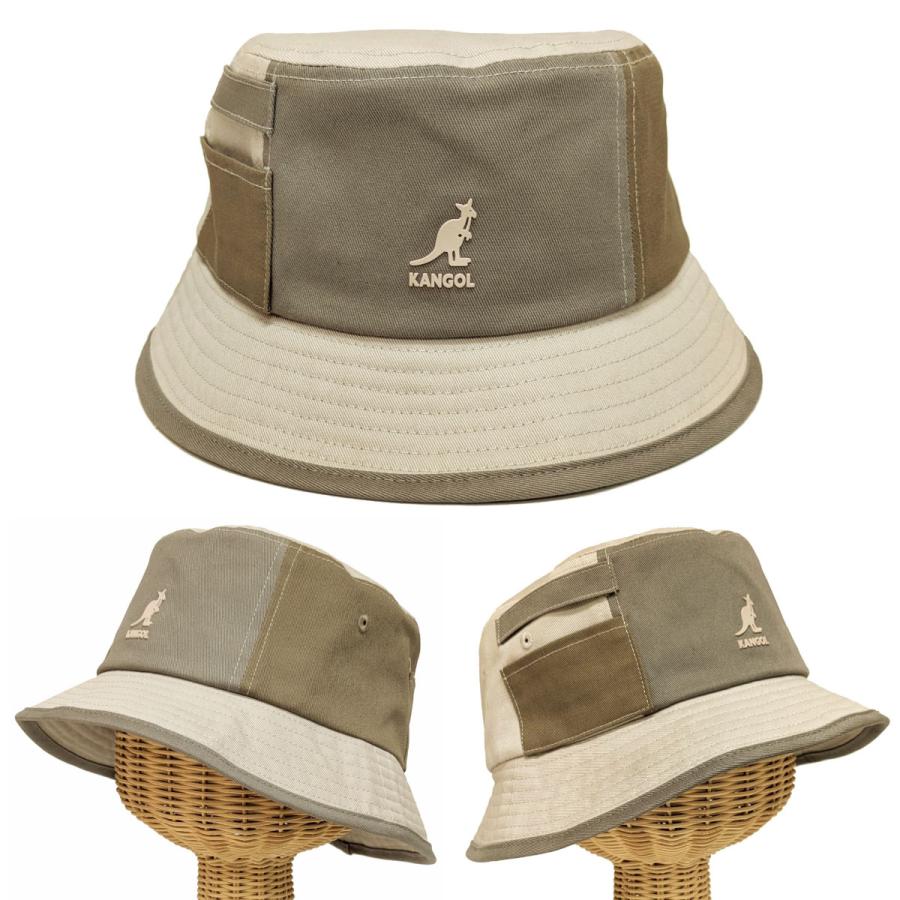 KANGOL（カンゴール） 帽子 バケットハット 綿 アシンメトリー