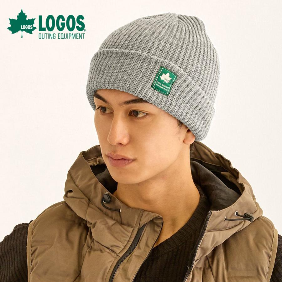 LOGOS（ロゴス） ニット帽 締めつけない 帽子 柔らかい アクリル素材
