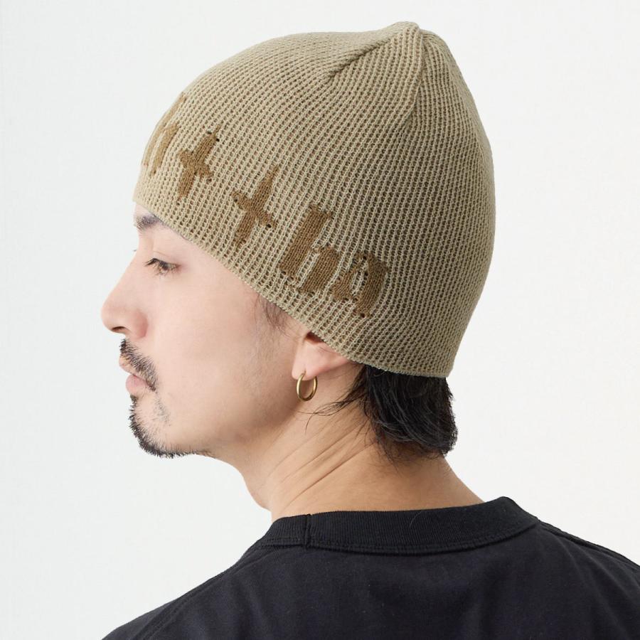 ワイルド系 ニット帽 2色 MIXカラー メンズ 帽子 ニットキャップ