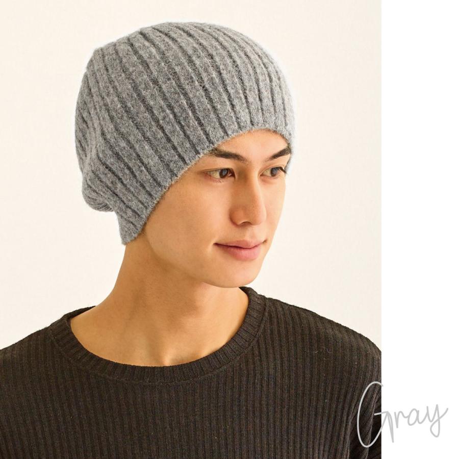 ニット帽 軽量 アルパカ混で暖かい ビーニー 冬 ニットワッチ 高級素材