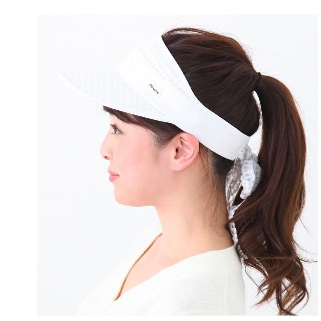 サンバイザー 帽子 レディース 夏 UV 紫外線対策 涼しい スポーティー メッシュリボン 婦人帽子 日よけ sun-137 :sun-137:ハッピーハット  - 通販 - Yahoo!ショッピング