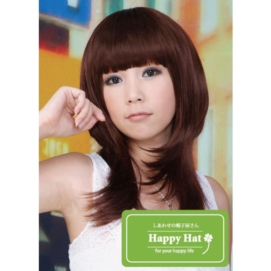 フルウィッグ ロング 簡単 韓国風 小顔 ハッシュカット 前髪 くびれ