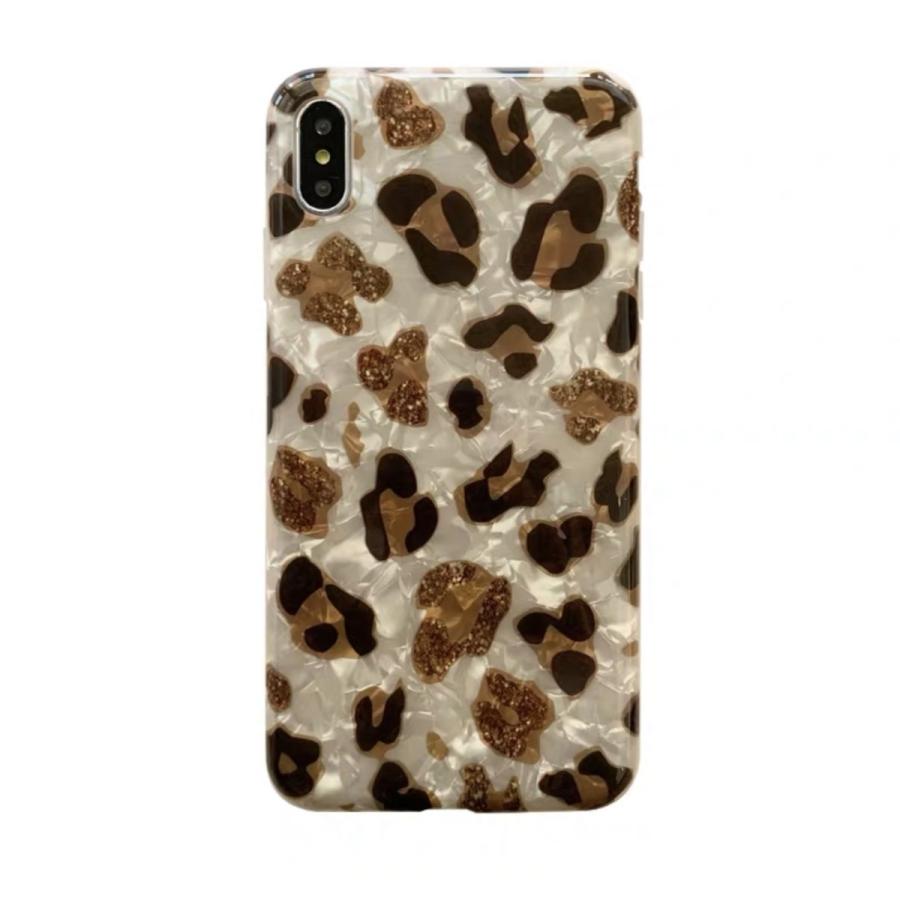 iPhone レオパード柄 シェル風 iPhone13 ケース 第3世代 SE3 SE2 7 8