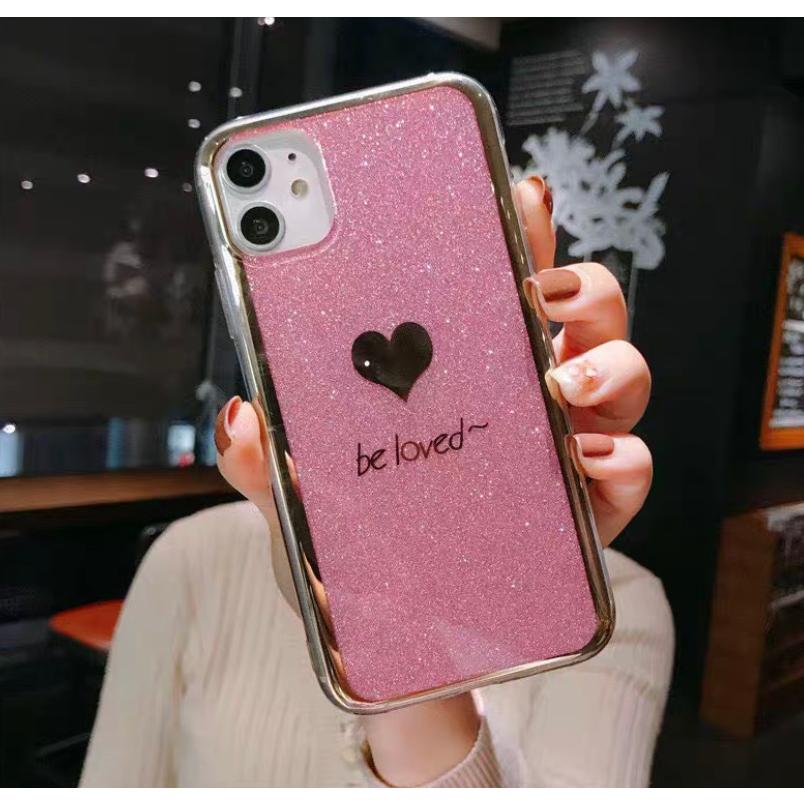 iPhone キラキラ ハート柄 iPhoneケース ラメ iPhon11 Pro MAX pro