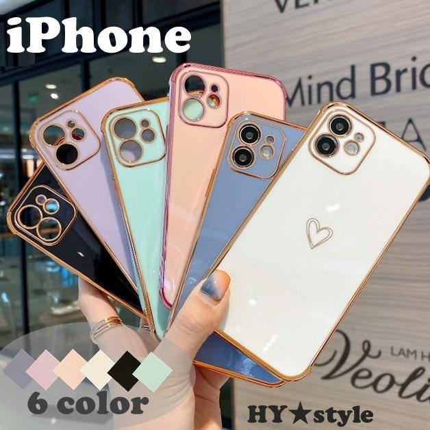 iPhone ハート 柄 iPhoneケース ワンポイント シンプル