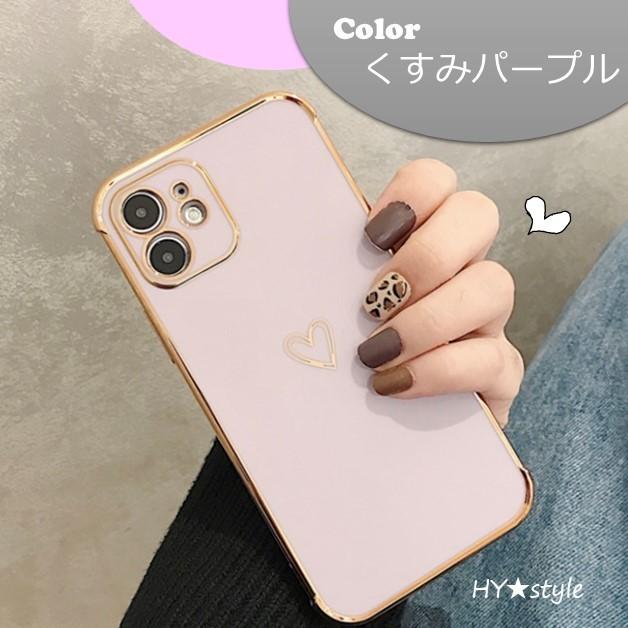 iPhone ハート 柄 iPhoneケース ワンポイント シンプル