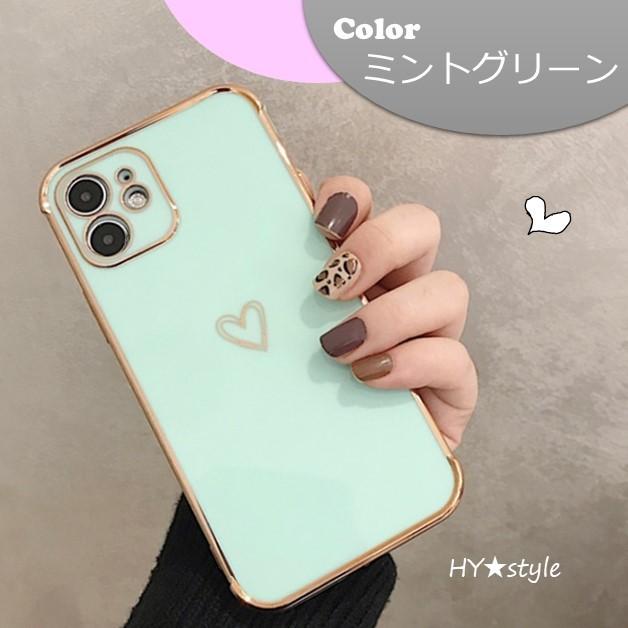 iPhone ハート 柄 iPhoneケース ワンポイント シンプル