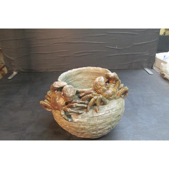 三帰庵 岸岳窯 唐津焼 蟹花入 花生 花器 花瓶 共箱 工芸 陶芸 花入れ