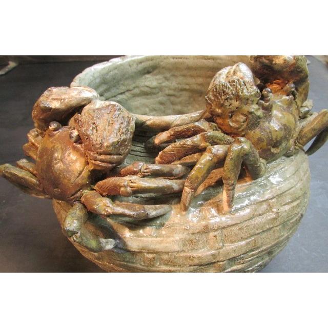 古唐津 唐津焼 岸岳系 花瓶 花器 花入れ 仏花瓶 三帰庵 岸岳窯 唐津焼 蟹花入 花生 花器 花瓶 共箱 工芸 陶芸 花入れ