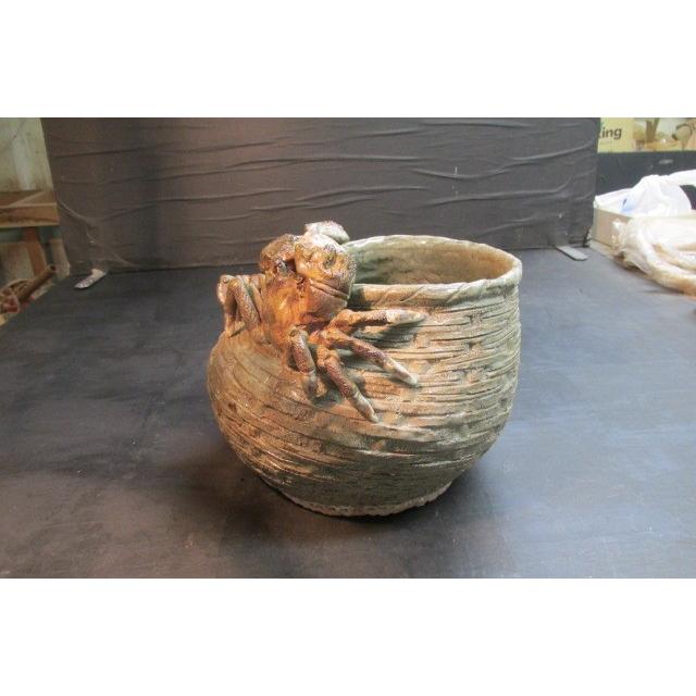 三帰庵 岸岳窯 唐津焼 蟹花入 花生 花器 花瓶 共箱 工芸 陶芸 花入れ