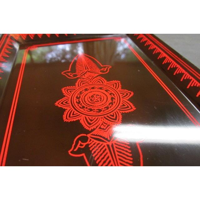 【未使用】香川伝統工芸品　蒟醤　文庫　漆器　キンマ　オリーブ唐草丈　知事褒賞記念 未使用】香川伝統工芸品 蒟醤 文庫 漆器 キンマ オリーブ唐草丈 知事