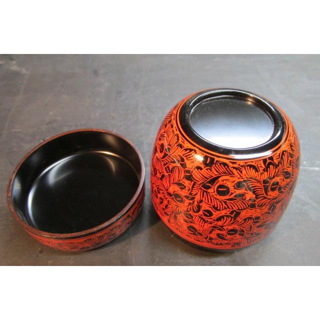 坂本雪斎 蒟醤塗 棗 中棗 木製漆器 薄茶器 共箱 木製 棗 茶道具 坂本雪斎 蒟醤塗 棗 中棗 木製漆器 薄茶器 共箱 木製 棗 茶道具