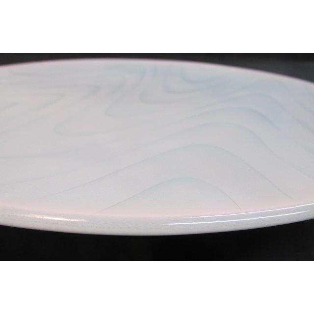 大野耕太郎 青白磁流線文大皿 共箱 陶器 皿 大きい 青白磁 陶芸 美しい