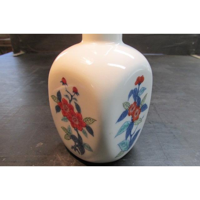 人間国宝十二代今泉今衛門四面花飾り壺 一輪挿し 茶道 桐箱 陶芸 鍋島