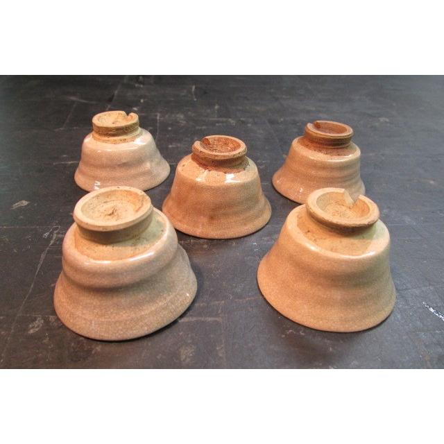 大和松緑 萩焼 小飲杯5客 木箱 陶芸 陶器 湯飲み ぐい呑み 5客