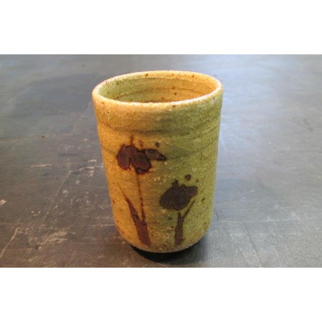 唐津焼 お茶の水窯 組湯呑 五代嵯延造妙見屋お茶の水窯唐津湯呑3客 湯呑茶碗 共箱 陶芸