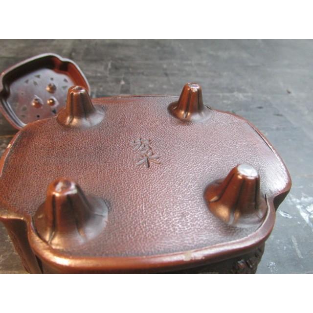 伝統工芸作家 佐野宏采作 獅子摘香炉 銅器 銅製 高岡銅器 工芸 古美術品 Yahoo!オークション - 「香炉+宏采」の落札相場・落札価格