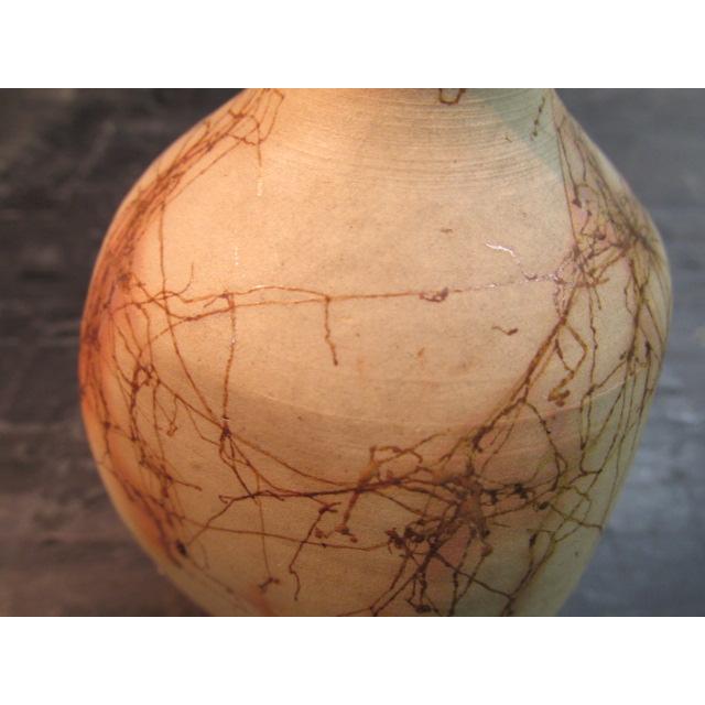 渡辺山七 常滑焼 白泥 藻掛 徳利 酒器 小壷 木箱