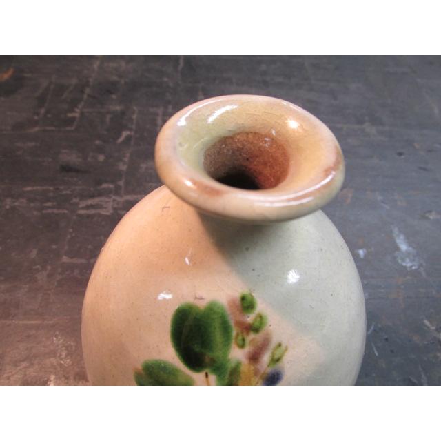 吉川水城益子焼緋襷 白釉 色絵 一輪挿し 花瓶 花生 花入 花器 吉川水城益子焼緋襷 白釉 色絵 一輪挿し 花瓶 花生 花入 花器