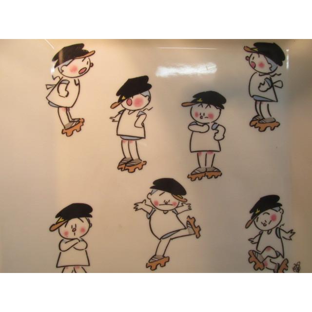 橘銘横山隆一フクちゃん絵プレート皿 漫画飾り皿 まんが 橘銘横山隆一フクちゃん絵プレート皿 漫画飾り皿 まんが