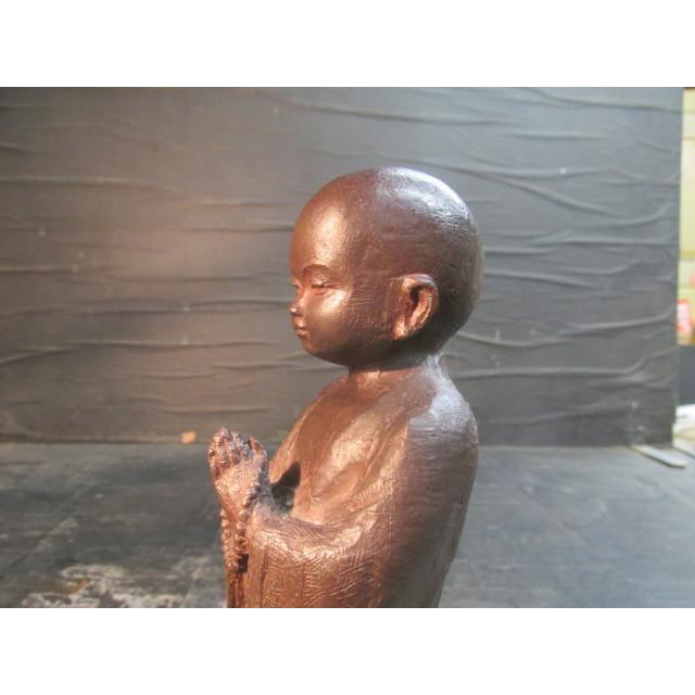 友沢正彦　ブロンズ彫刻像　祈り 楽天市場】友沢 正彦「合掌地蔵 祈り」ブロンズ作品 彫刻家 元新