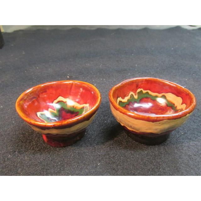 木村玄外 乾漆 酒盃 2客 酒杯 ぐい呑 猪口 酒器 工芸 作家 : 手作り