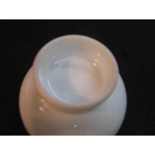 奥川忠右衛門 有田焼 白磁 葉彫文 湯呑茶碗 5客 蓋付湯呑 陶芸