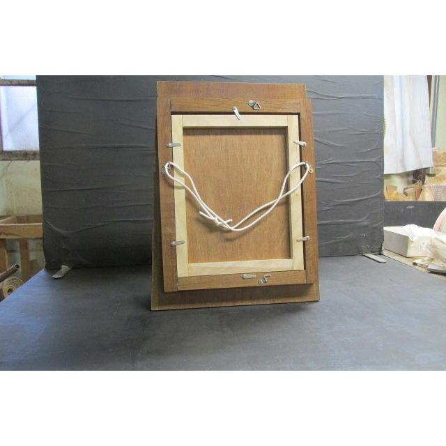 チーク縁付きオイルフィニッシュくり抜き額「F3」（水彩画・油彩画共用