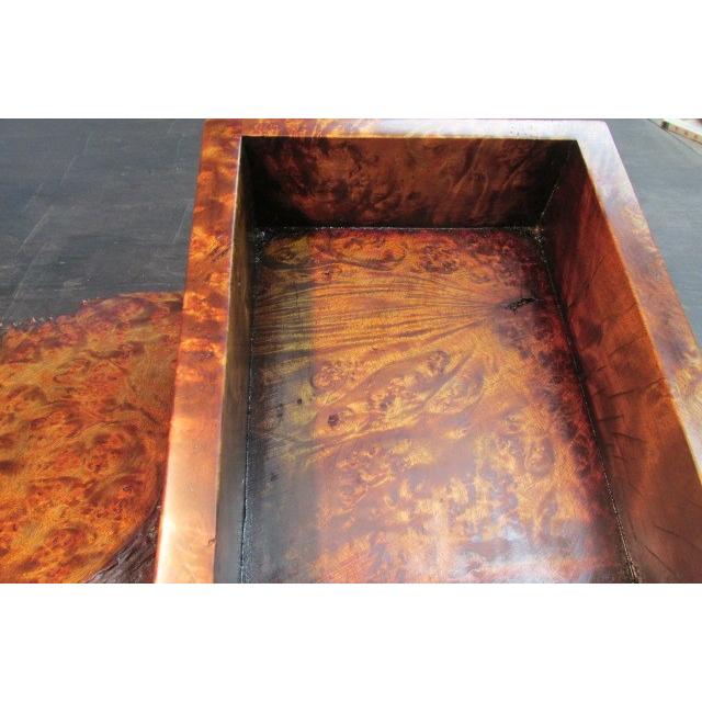 メイプルバール（楓瘤材）拭き漆上面飾り台・飾り箱 飾り台 飾り箱