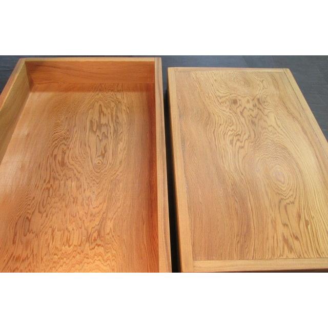 新品，本物保証 屋久杉ポリウレタン仕上げ硯箱 世界遺産 文箱 手許箱