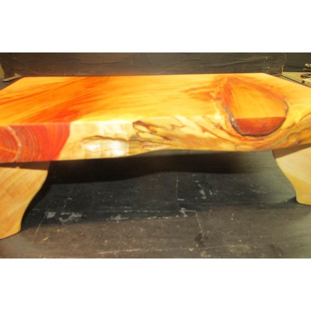 木曽桧赤節蝋仕上げ飾り台 花台 盆栽台 花瓶台 小型飾り台 人形台 木製