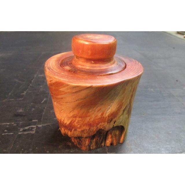 重厚で渋くて底光りのする松の仁棗 木製 棗 茶道具 銘木 厚板 肥松 茶入れ 茶道 なつめ くりもの 工芸 作家 一点物 Kr 034 手作りネットギャラリー百人一首 通販 Yahoo ショッピング