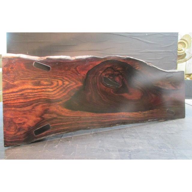 縞黒檀拭き漆飾り台 木製花台 盆栽飾り台 人形飾り台 木製 一枚板 脚