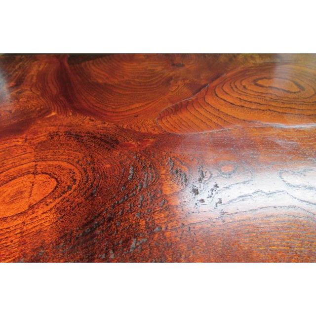 欅玉杢拭き漆飾り台 花台 盆栽飾り台 人形飾り台 床の間 脚付き 木製