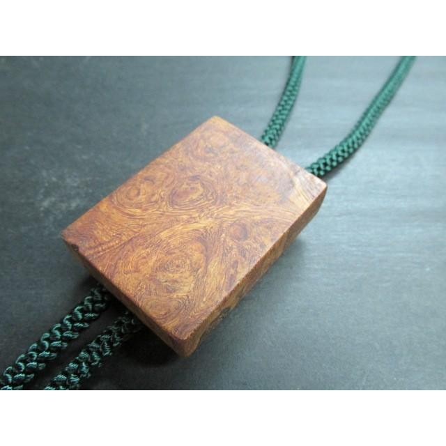 花梨瘤ポリウレタン仕上げループタイa 木製 銘木 木製ループタイ 木の