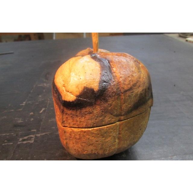 黒柿ポリウレタン仕上げ風船かづらくり抜き棗 木製 手作り棗 茶道具