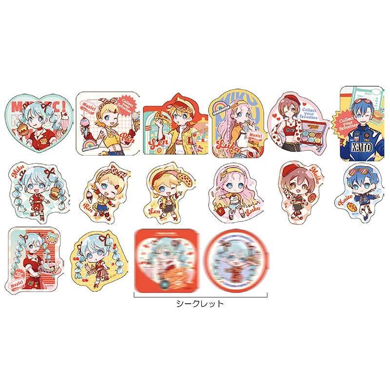花*ン様 unichoco様　まとめ売り　ステッカー　シール　メモ　大量 初音ミク ステッカー ダイナー柄 【箱買い】 16点セット : ひゃくえ