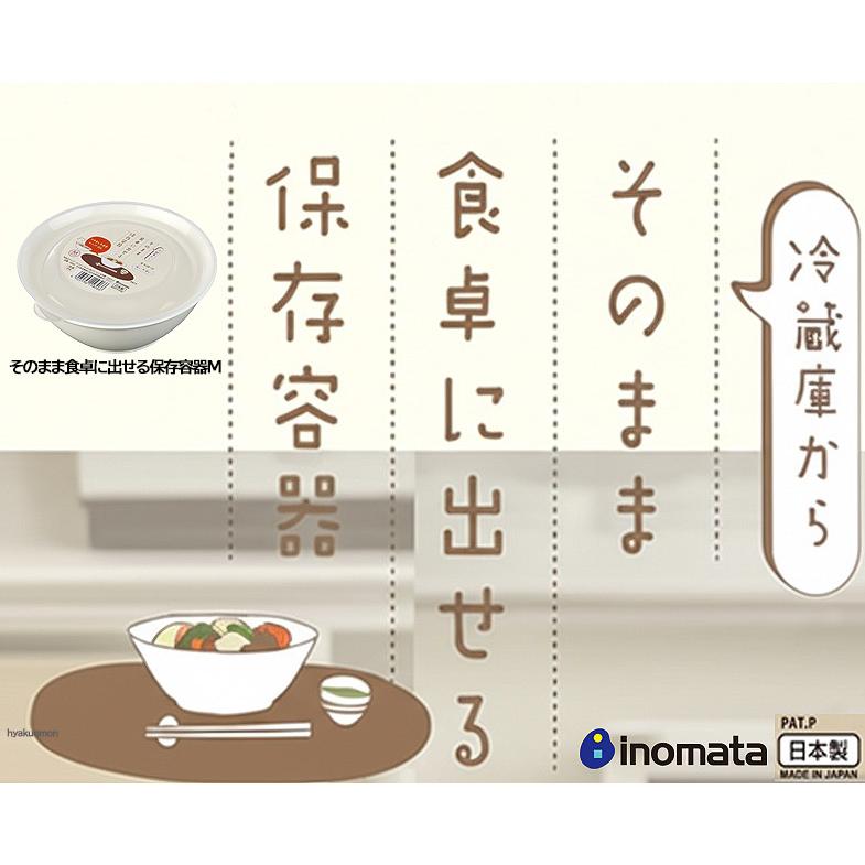 イノマタ化学 そのまま食卓に出せる保存容器M : ひゃくえもんplus